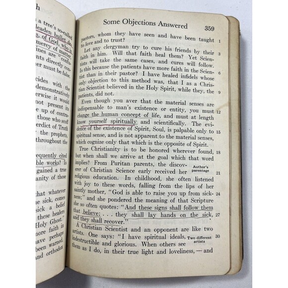 Science and Health Keys to Scripture Mary Baker Eddy Sunday School Vintage 1934 - Picture 12 of 14